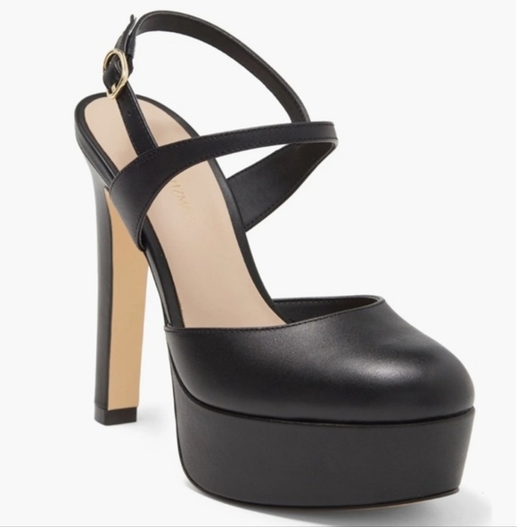 MAKE ANY OFFER NEW Stuart Weitzman Avenue 130mm Black Leather Heels Sz 11 - Picture 3 of 9